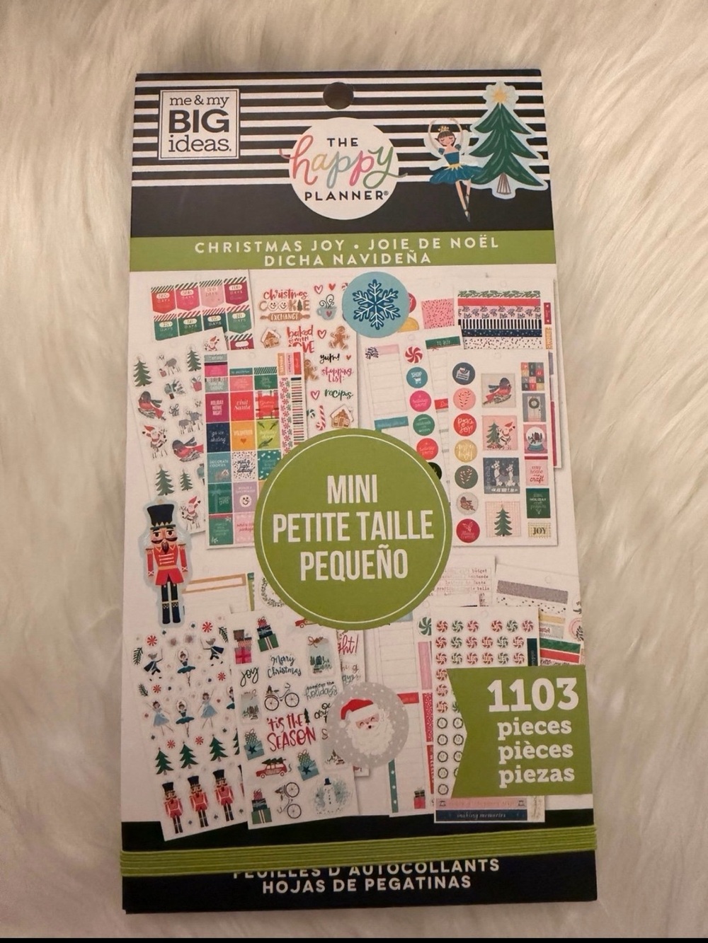 The Happy Planner “Christmas Joy” Mini Sticker Book - Green/Red/Blue